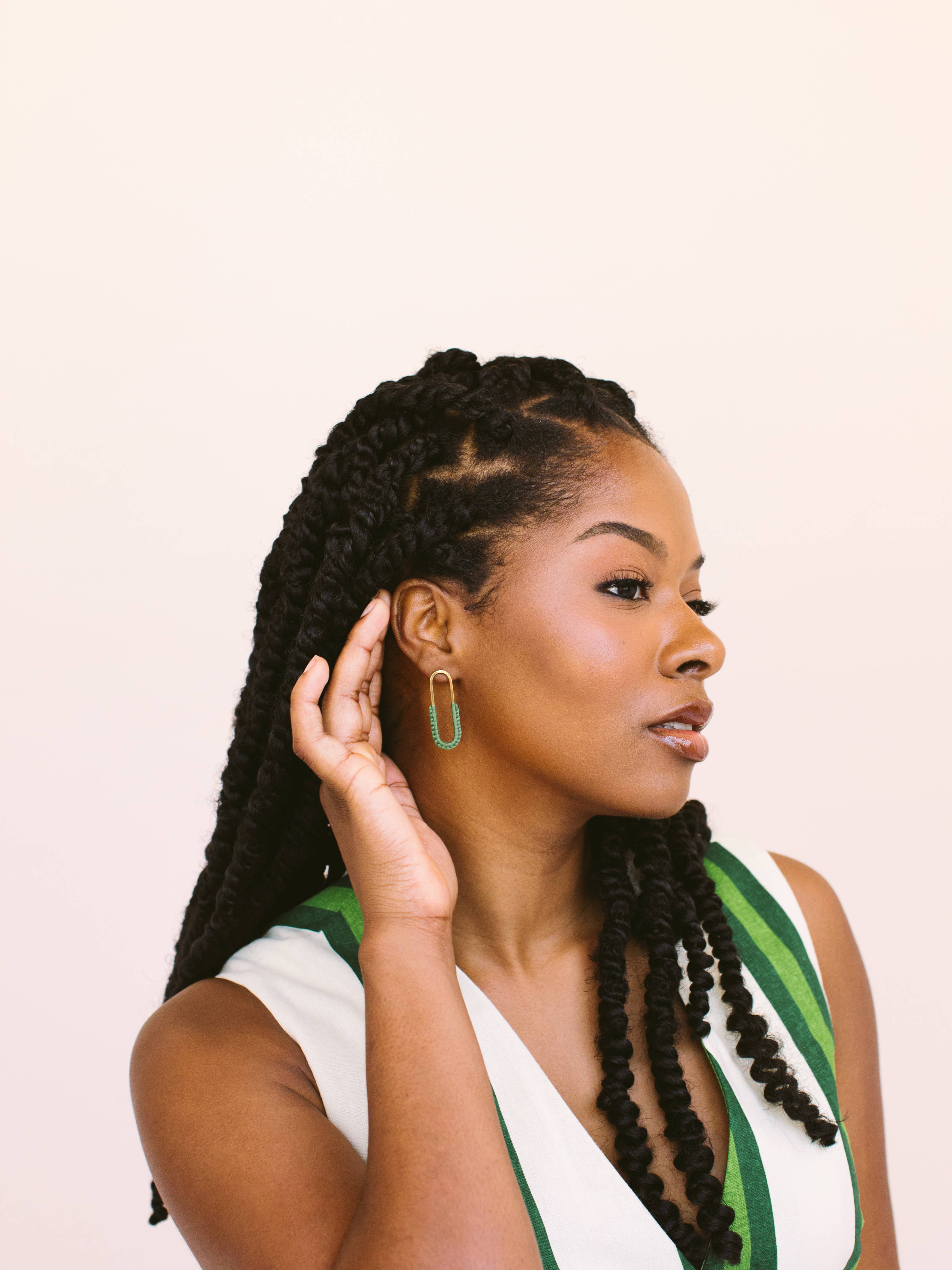 Macramé Link Earrings