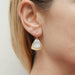 Medium Layered Triangles Wire Earrings by Marjorie Baer, handcrafted jewelry made in California