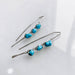 Threader Earrings with Turquoise