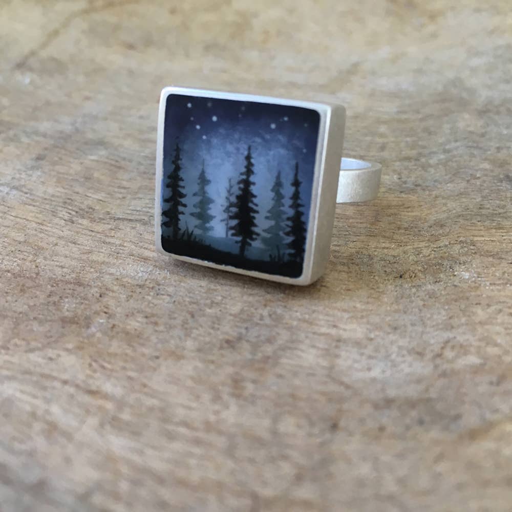 Pines Forest Scene Ring — ARTISANS & agency