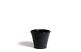 Black ceramic planter