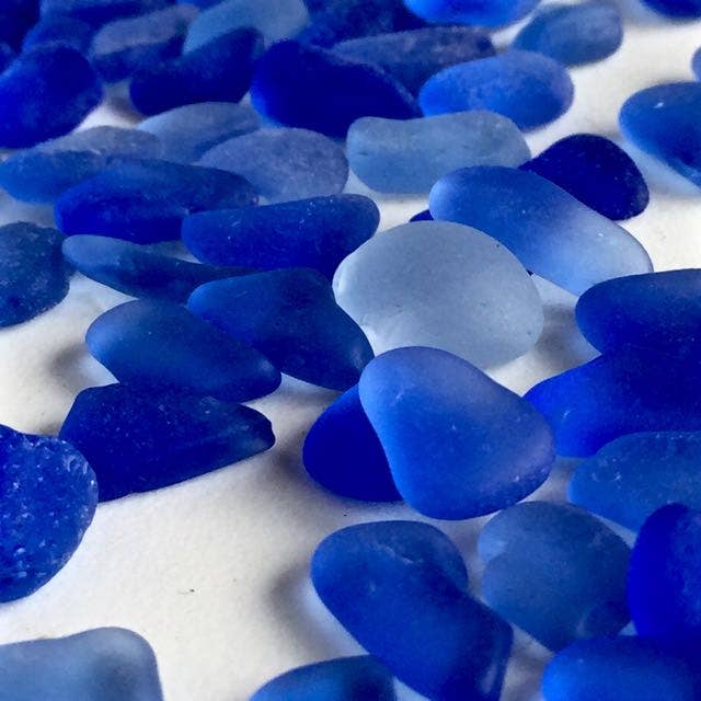 blue sea glass