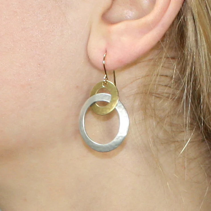 Intertwined Ring Earrings