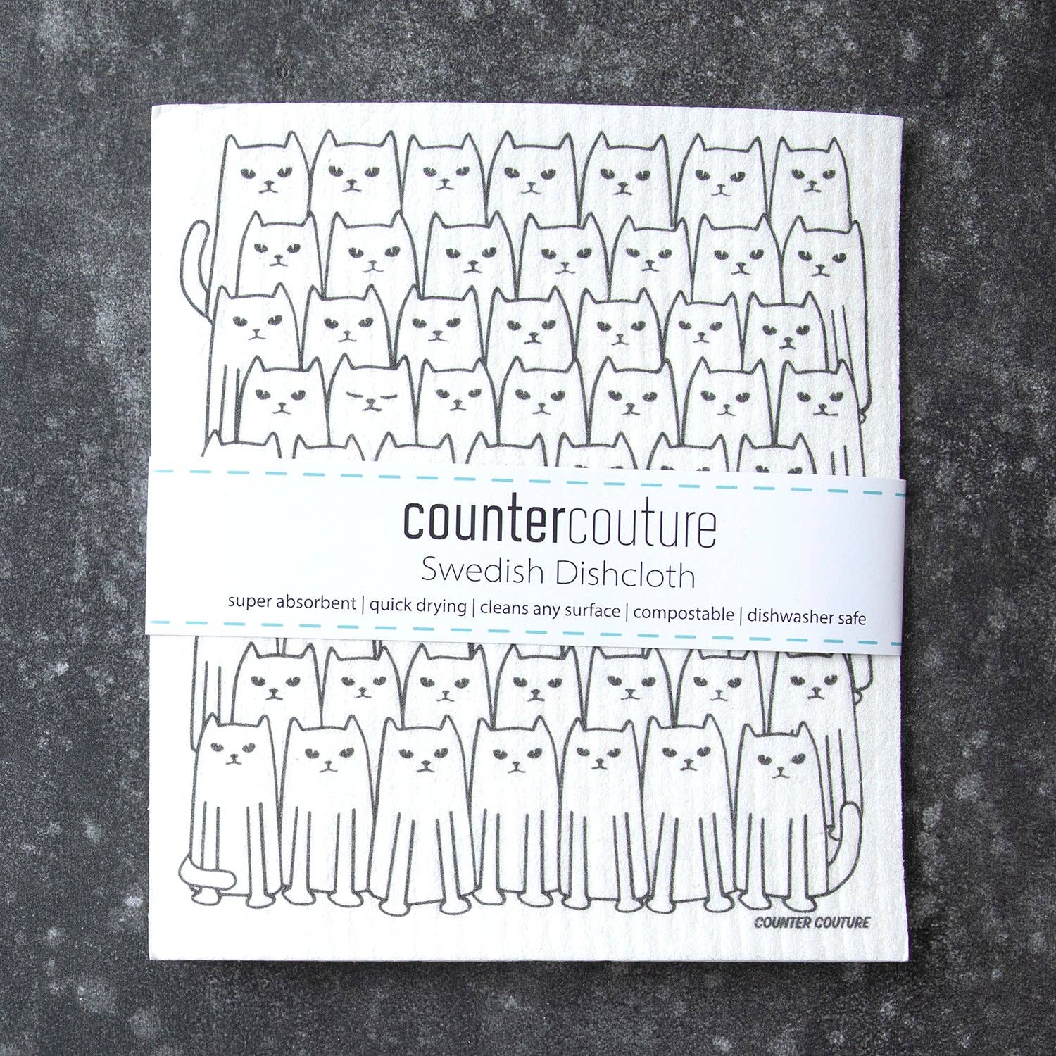 Cat Swedish Dishcloth