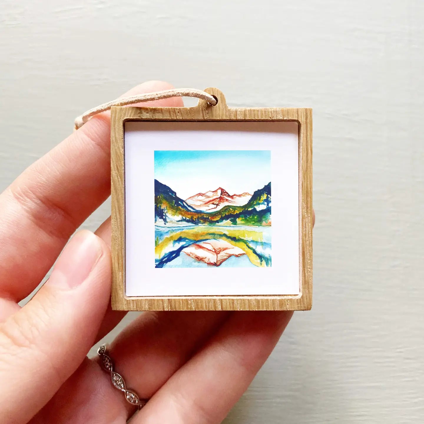 Tiny Watercolor Framed Print | 1" Landscape