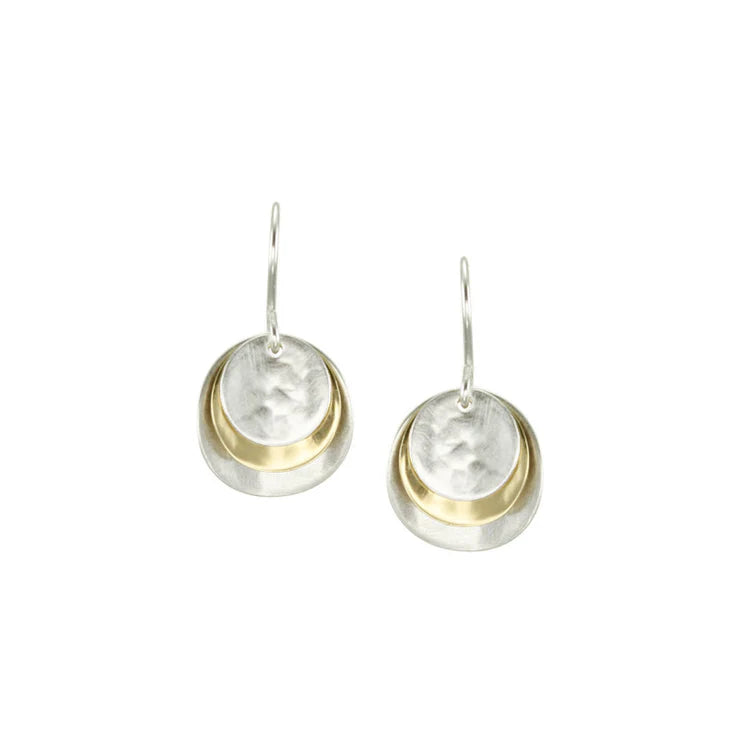 Stacked Disc Earrings