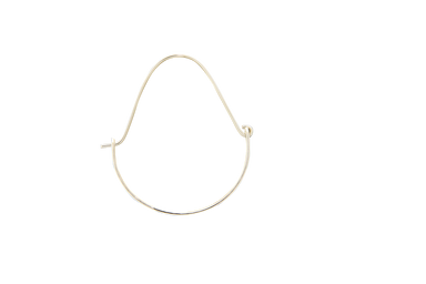 silver hammered metal and rectangular hoop earrings