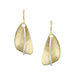 Triangle with Interlocking Ring Earrings by Marjorie Baer, handcrafted jewelry made in California