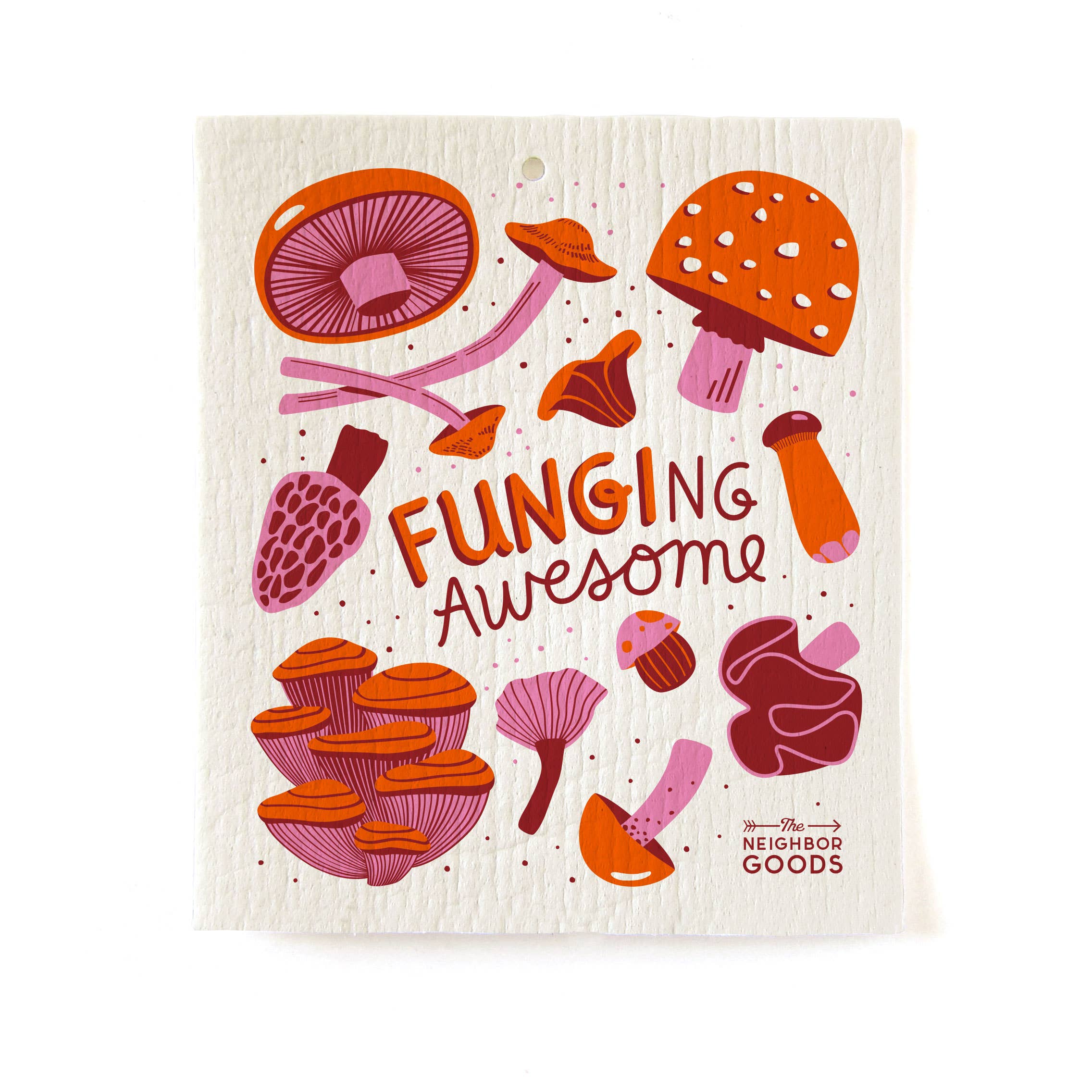 Mushroom - Tea Towel + Sponge Cloth Set