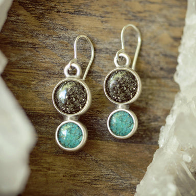 Astra Crushed Gemstone Bubbles drop Earrings