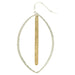 gold and silver dangle earrings