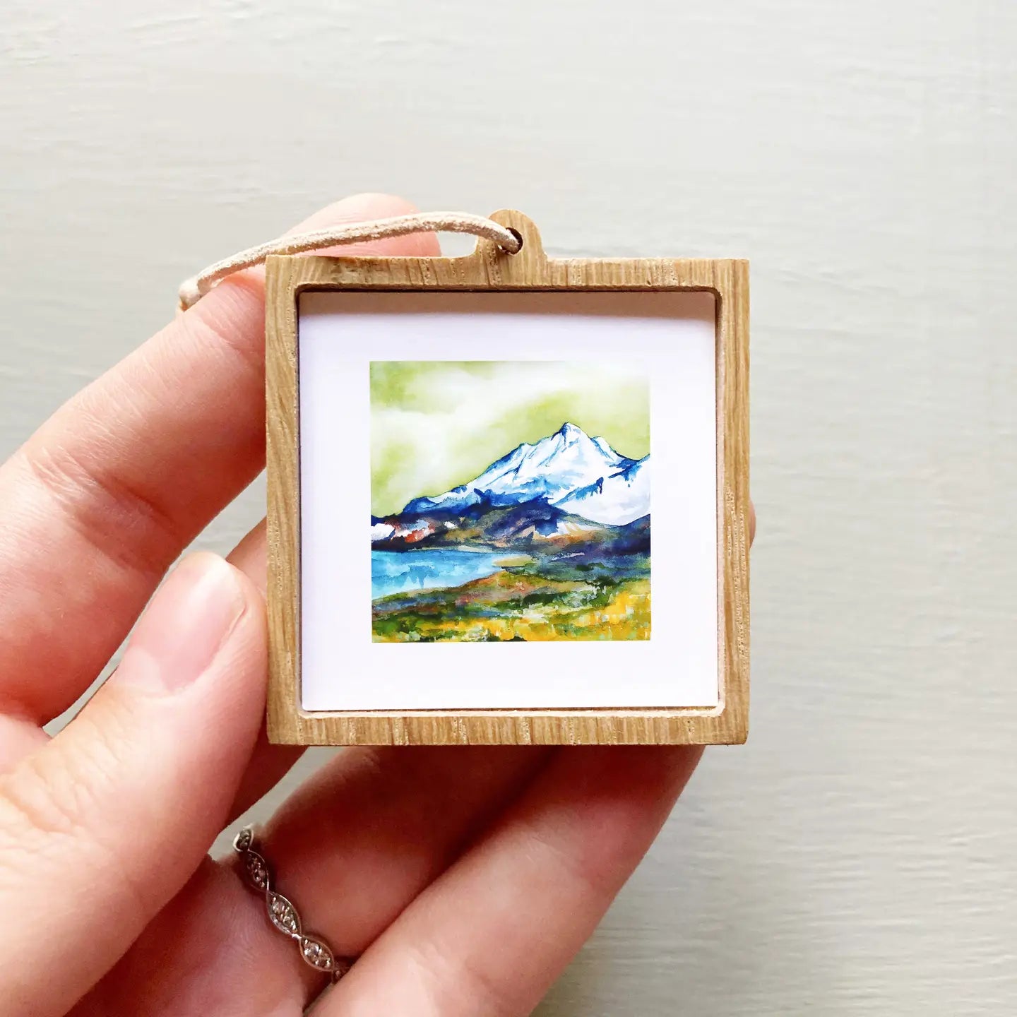 Tiny Watercolor Framed Print | 1" Landscape
