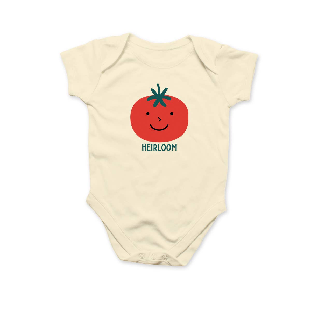 Cute Heirloom Tomato Baby Bodysuit