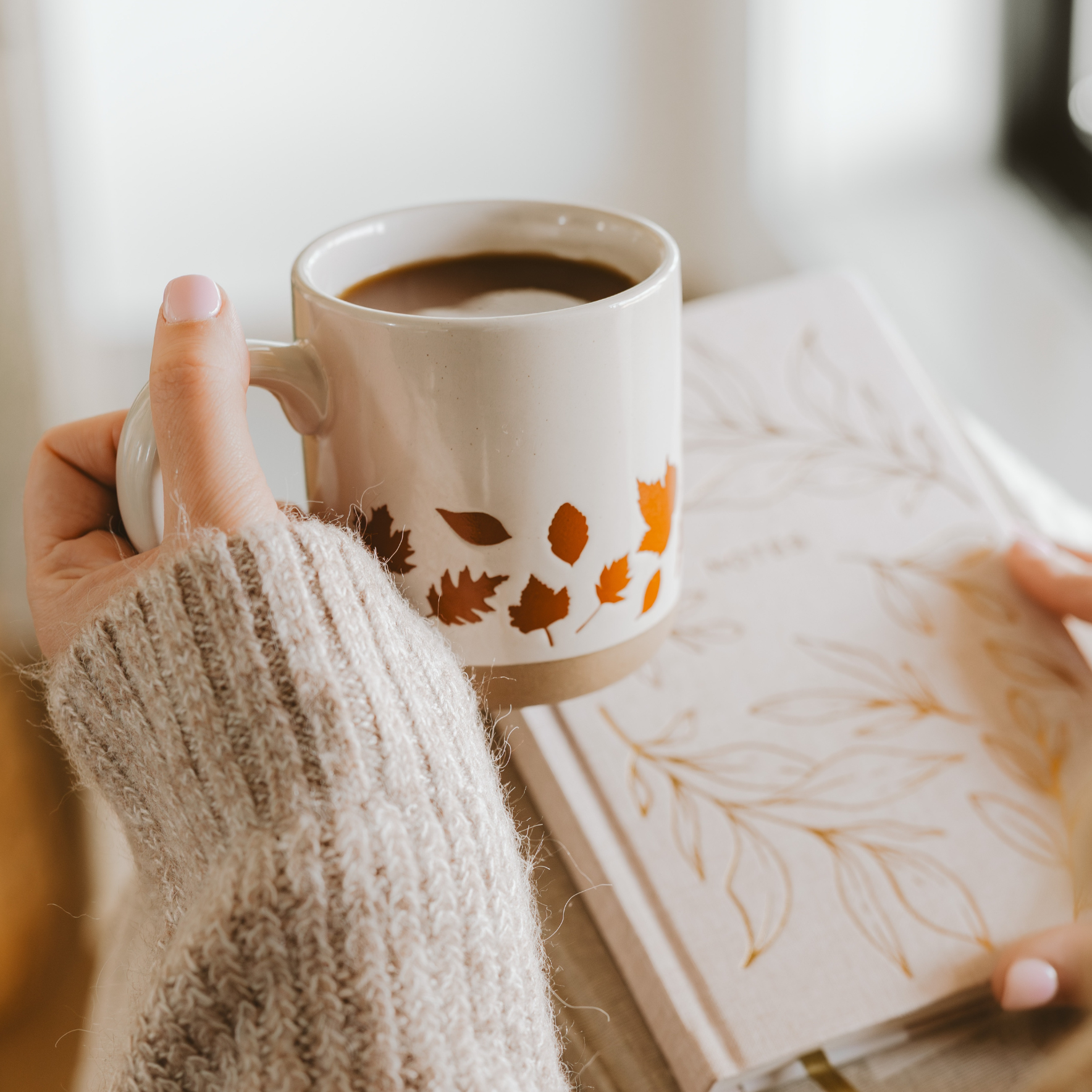 Orange Leaves Coffee Mug