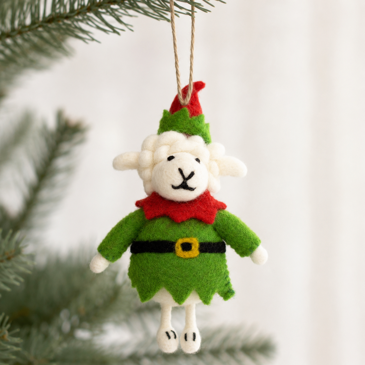 Elf Sheep Ornament