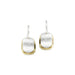 Layered Ovals Earrings by Marjorie Baer, handcrafted jewelry made in California