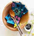 Close-up view of the New Fullbloom Napkin Set showing the intricate screen printing on 100% cotton.