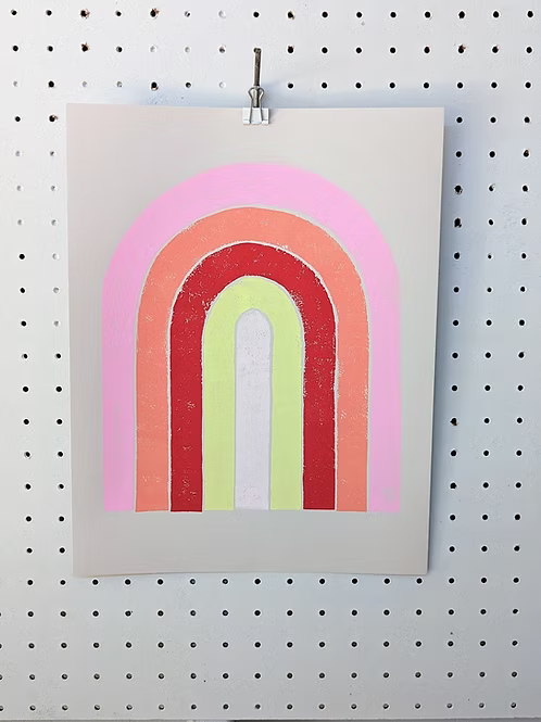 Rainbow | Linoprint
