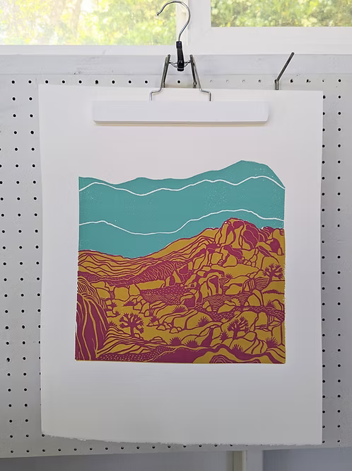 Jumbo Rock | Linoprint
