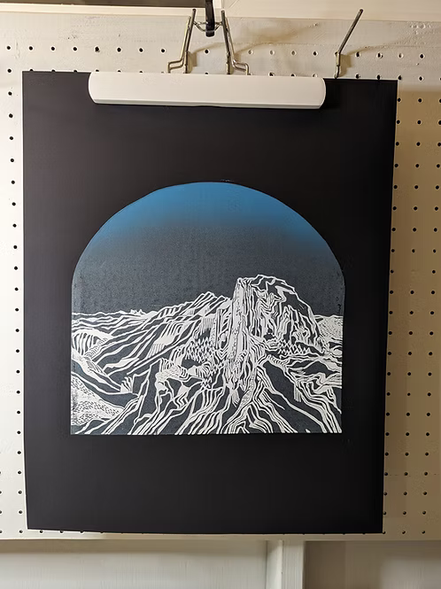 Half Dome | Linoprint