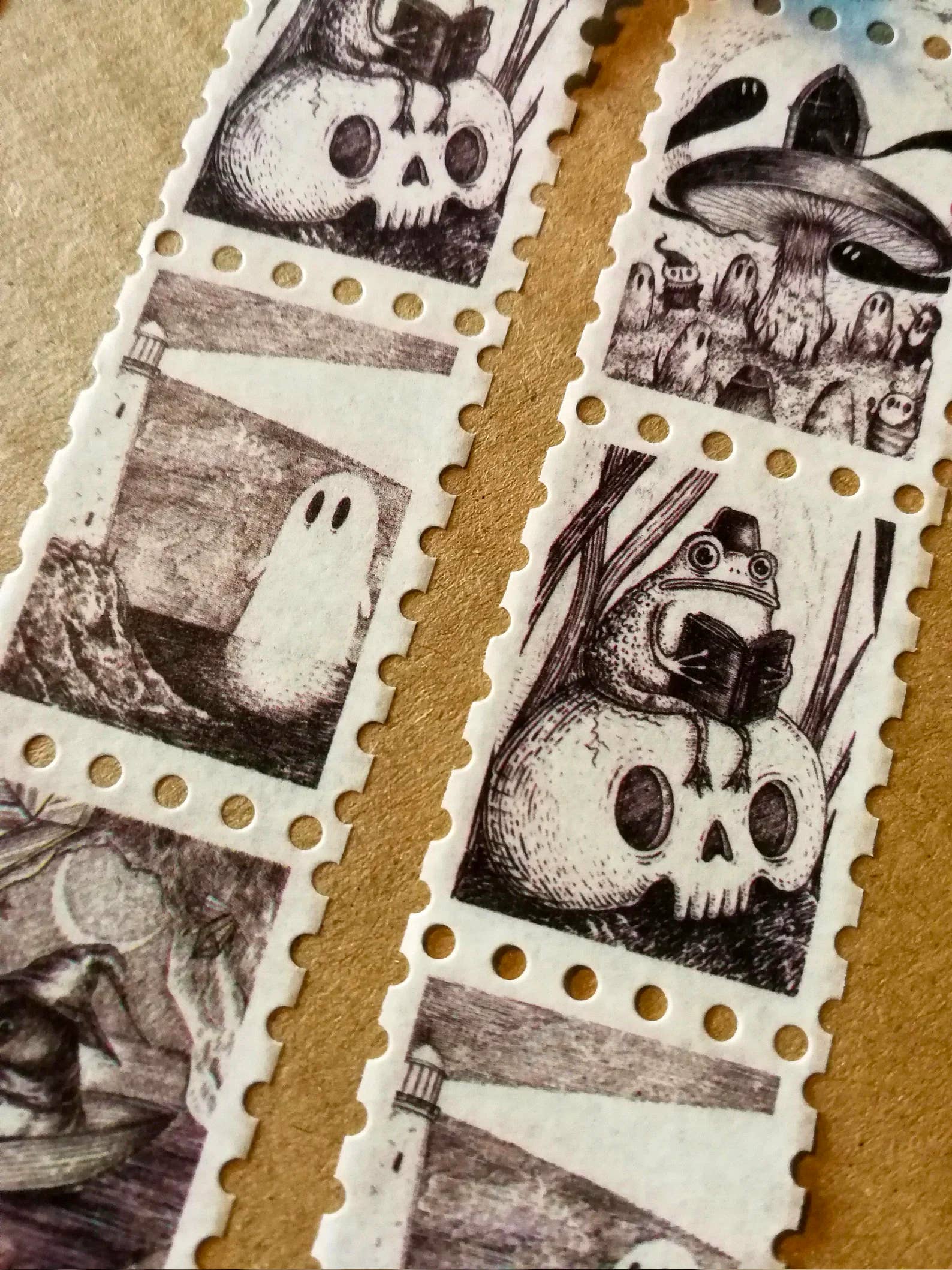 spooky stamps washi tape