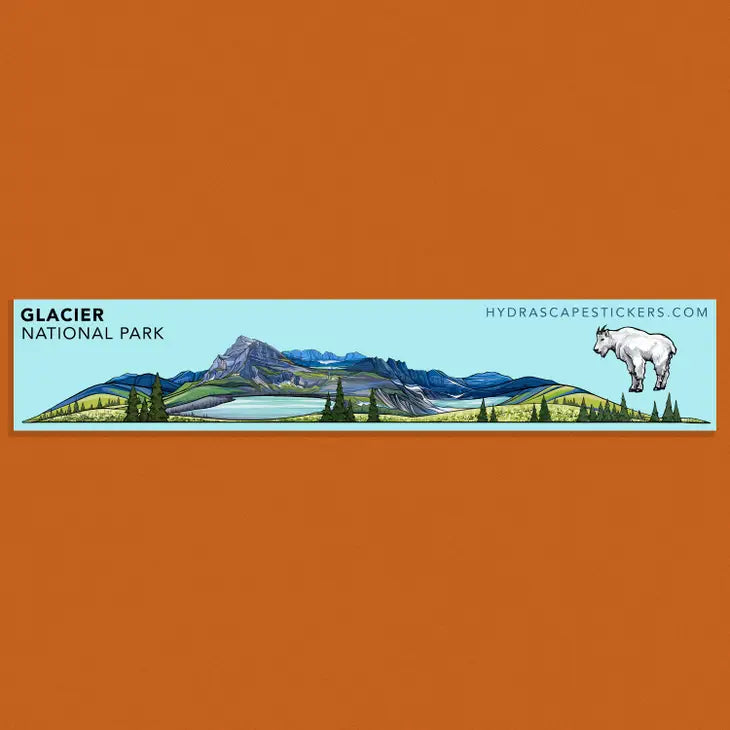 Glacier National Park landscape sticker