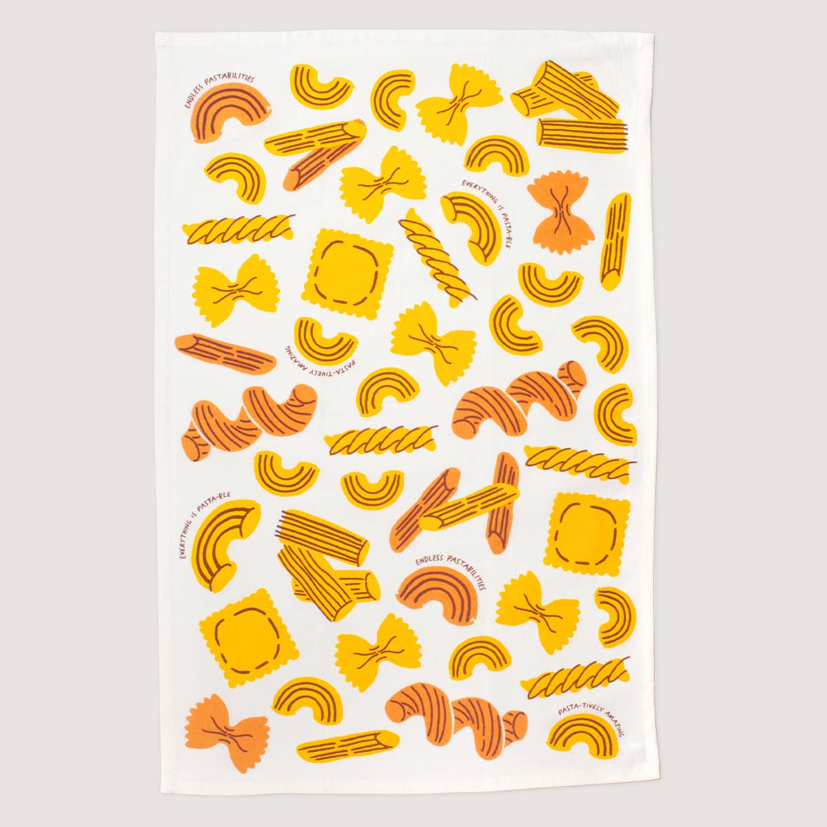 macaroni tea towel