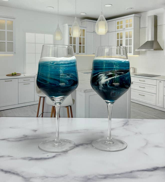 Ocean Wine Glasses