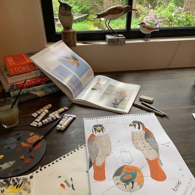 Cardinal - Male - 7"H - Hand Carved Ornament