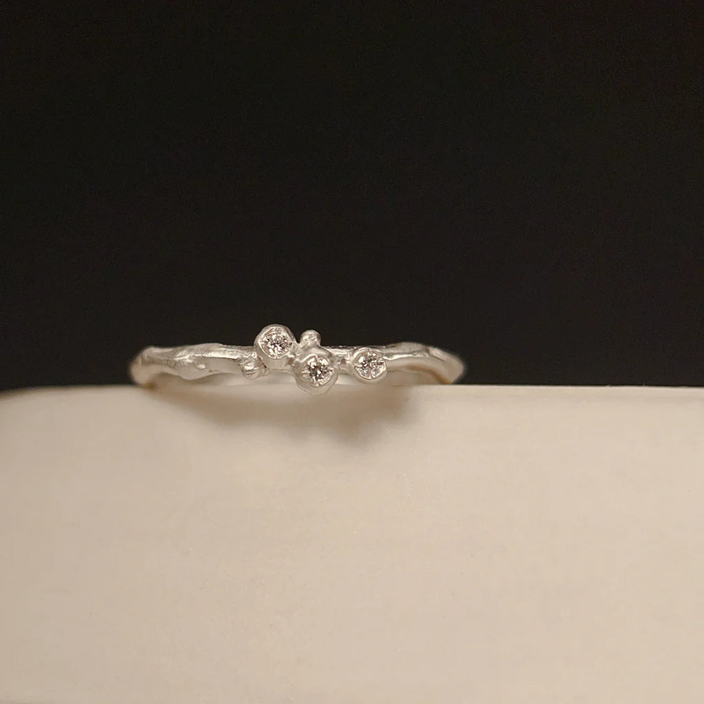 Encrusted Tiny Branch Ring