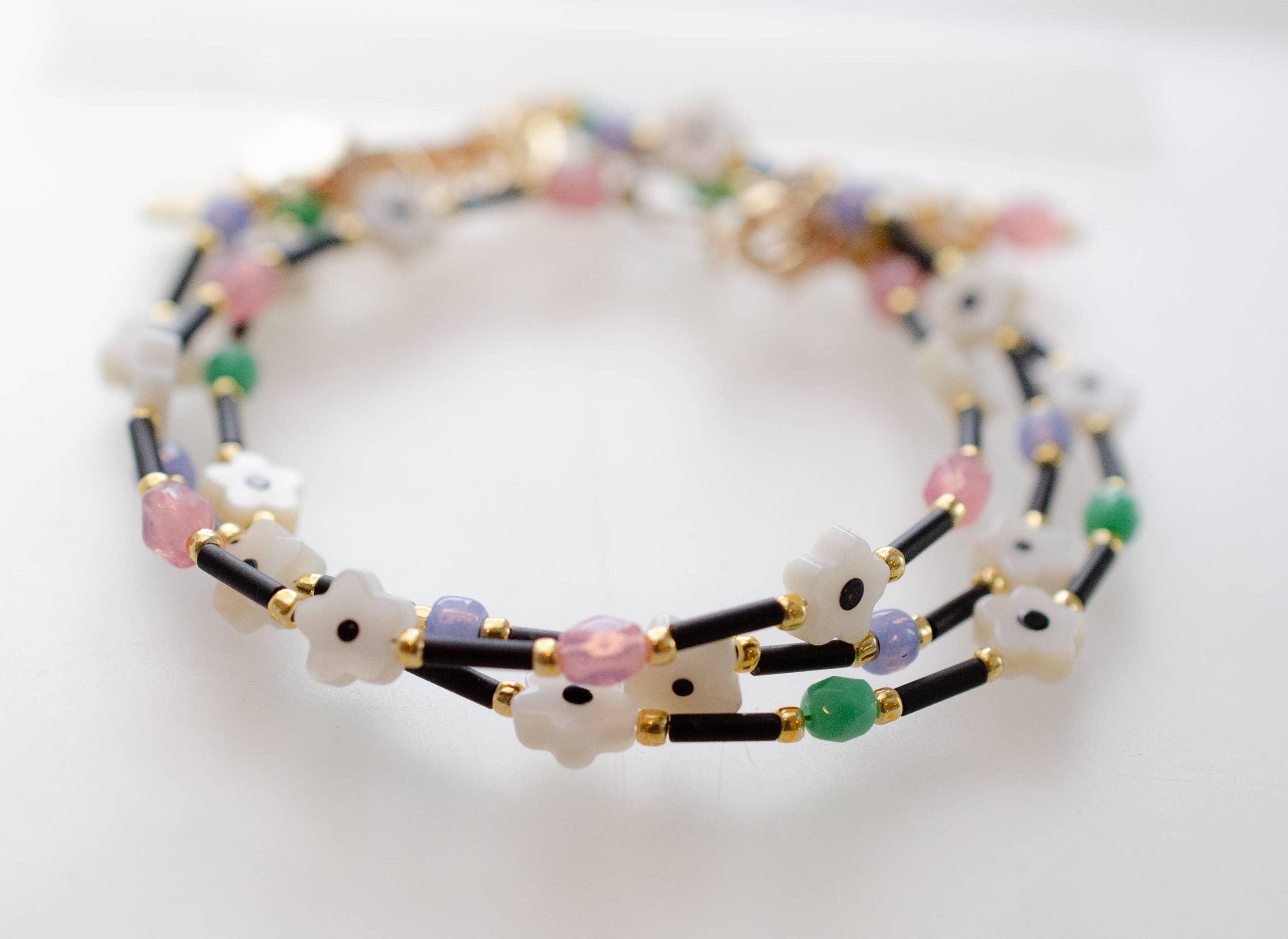 Colorful Beaded Clasp Bracelets- Ari