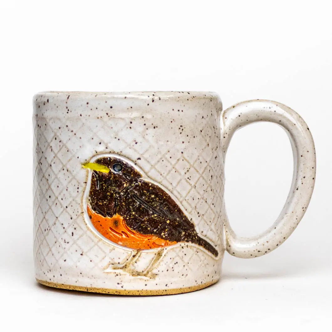 Handmade Ceramic Bird Mugs | 10oz