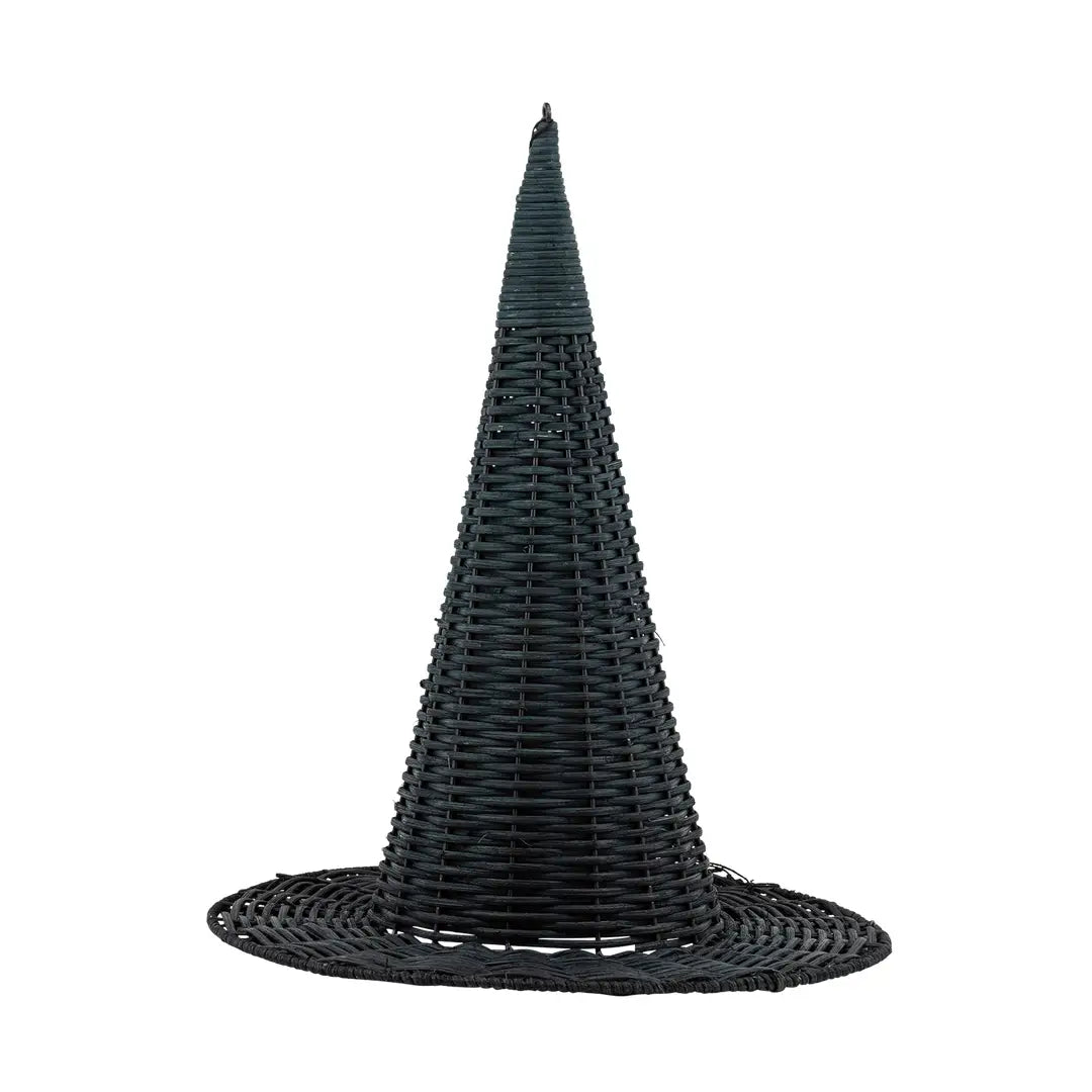 Natural Rattan Witch Hat
