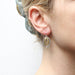 Layered Oval Rings Wire Earrings by Marjorie Baer, handcrafted jewelry made in California