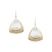 Medium Layered Triangles Wire Earrings by Marjorie Baer, handcrafted jewelry made in California