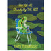 Colorful Father's Day Card from the Father's Day Card Collection featuring a humorous design for the RAD DAD.