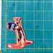 Accordion Squirrel die cut magnet