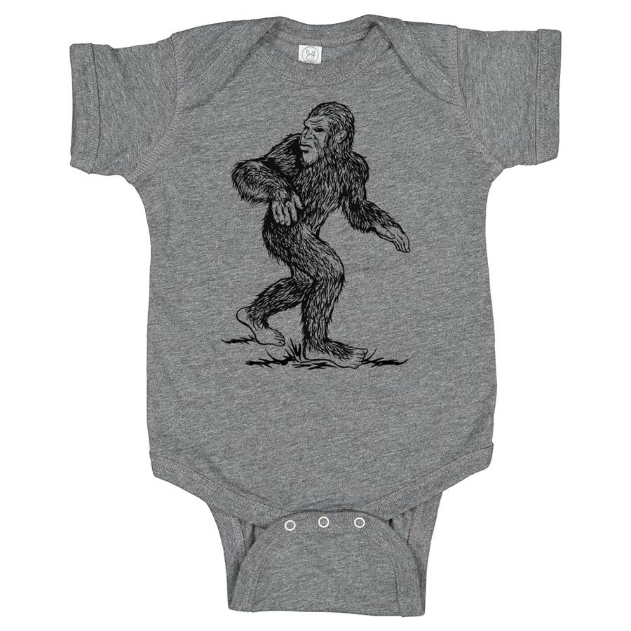 Sasquatch baby one-piece by Counter Couture
