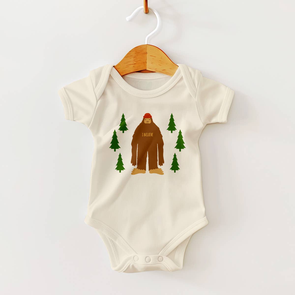 Bigfoot Sasquatch Forest Baby Bodysuit