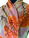 Victorian Hydrangea 2.0 - Brighter and More Vibrant cotton scarf by Nina J, limited-edition wearable art inspired by nature
