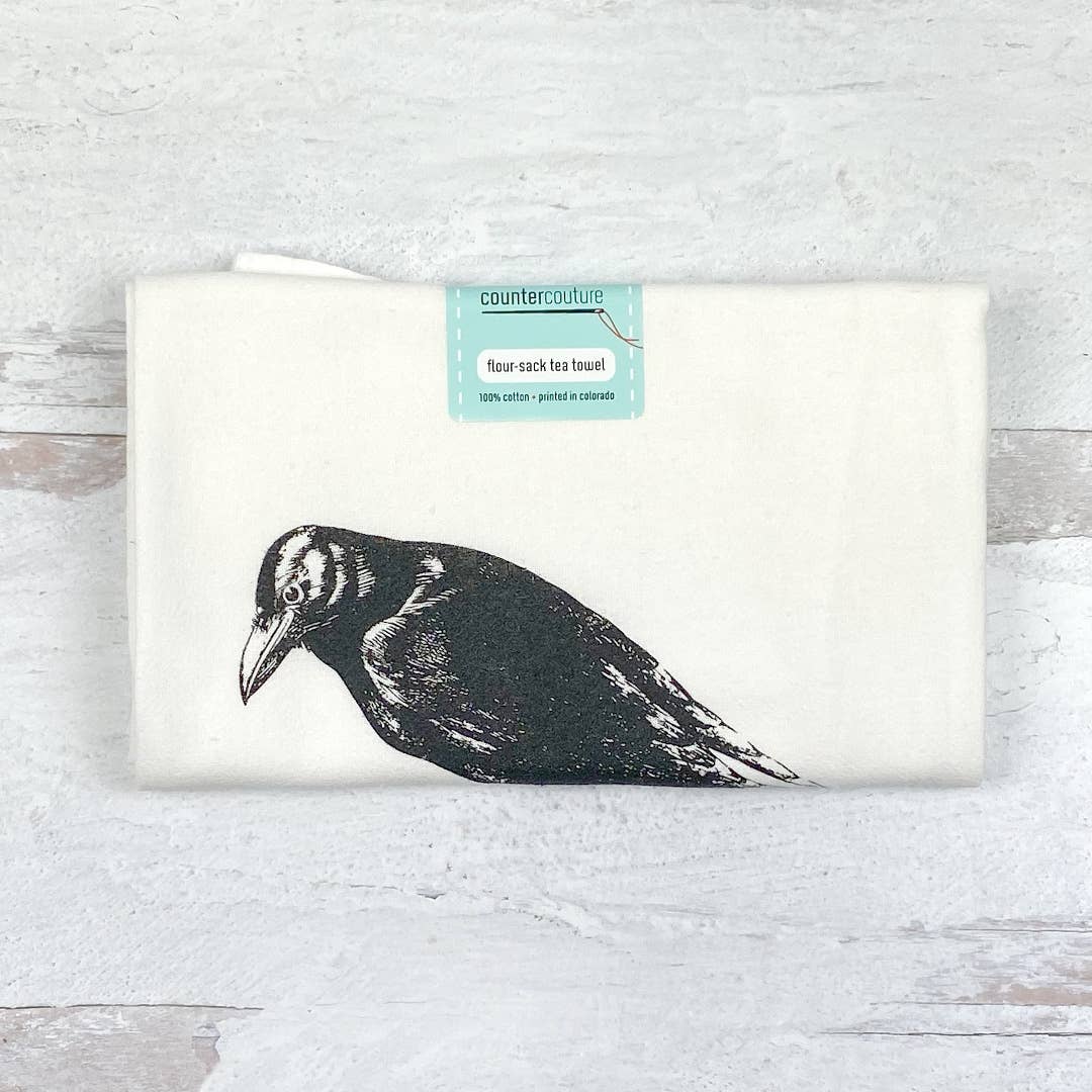Crow Tea Towel