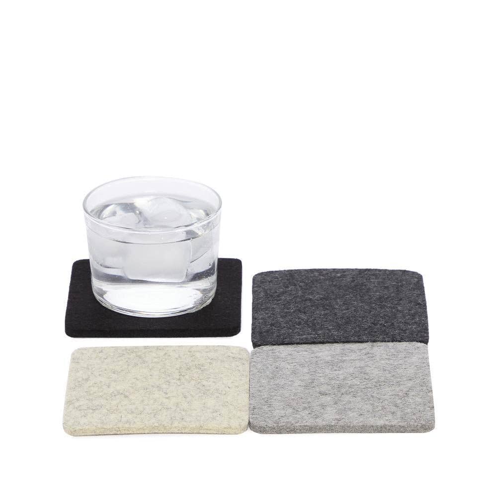 Felt Square Coaster | Set of 4 Multicolor