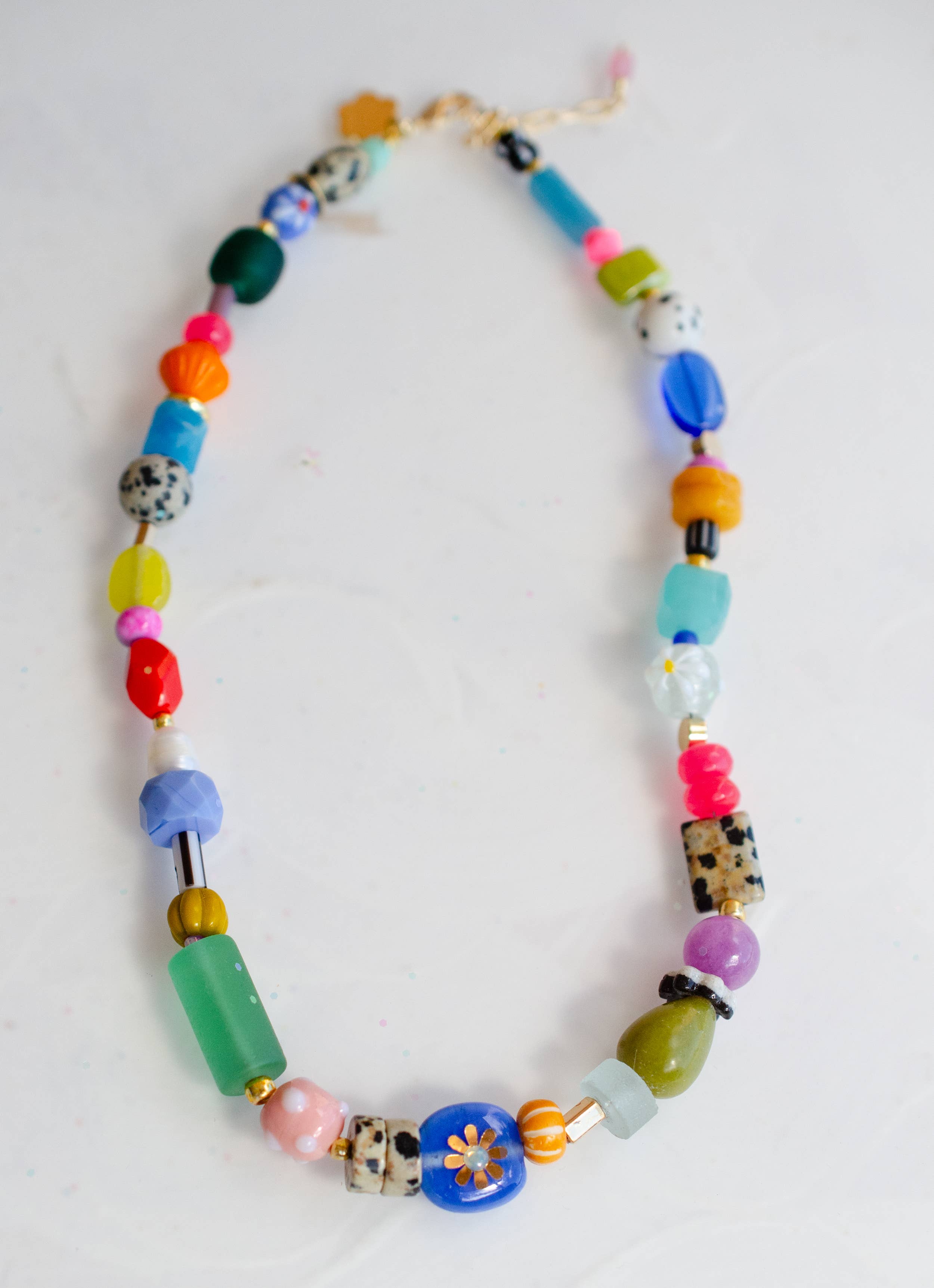 Bright Colorful Beaded Necklace