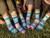 Hummingbird Crew Socks highlighting their vibrant design, perfect for nature lovers and avid supporters of the International Hummingbird Society.