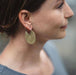 brass disc earrings 