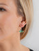 Close-up of the gorgeous Petite Ginkgo Earrings, perfect for adding a touch of nature's whimsy to your ear game.