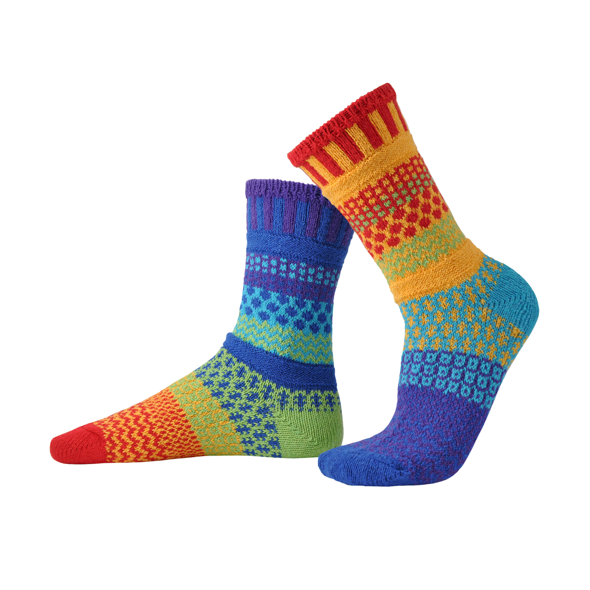 Rainbow Crew Socks | Eco-Friendly & Made in the USA 