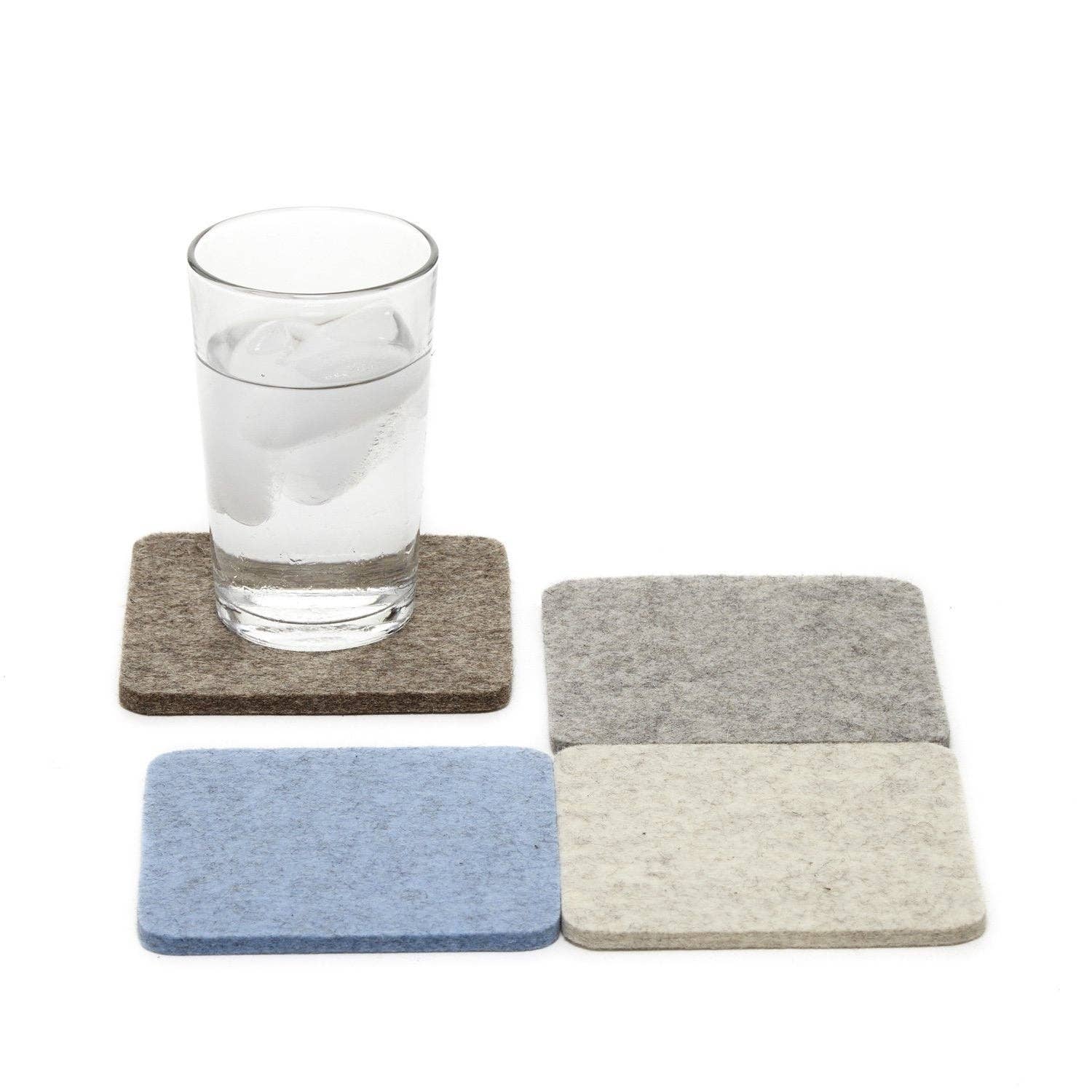 Felt Square Coaster | Set of 4 Multicolor