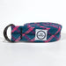Recycled climbing rope belt with metal buckle.
