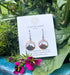 Detailed view of Mountain Earrings, showcasing vibrant colors and unique copper texture, ideal for every day wear.